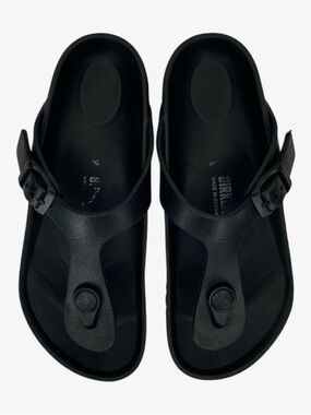 BIRKENSTOCK Gizeh EVA Girl Thong Sandals - Black - Size 13.5